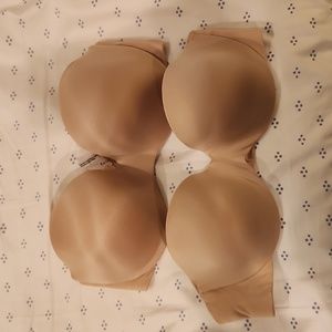 NWOT 2 Maidenform Strapless Bras 34C